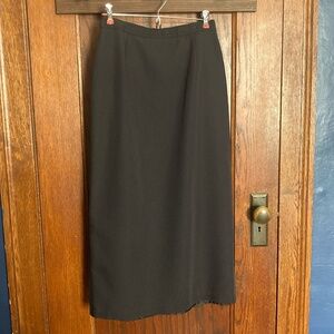 Sag Harbor Vintage 90's Black Wool Blend Maxi Skirt - Women's Size 10